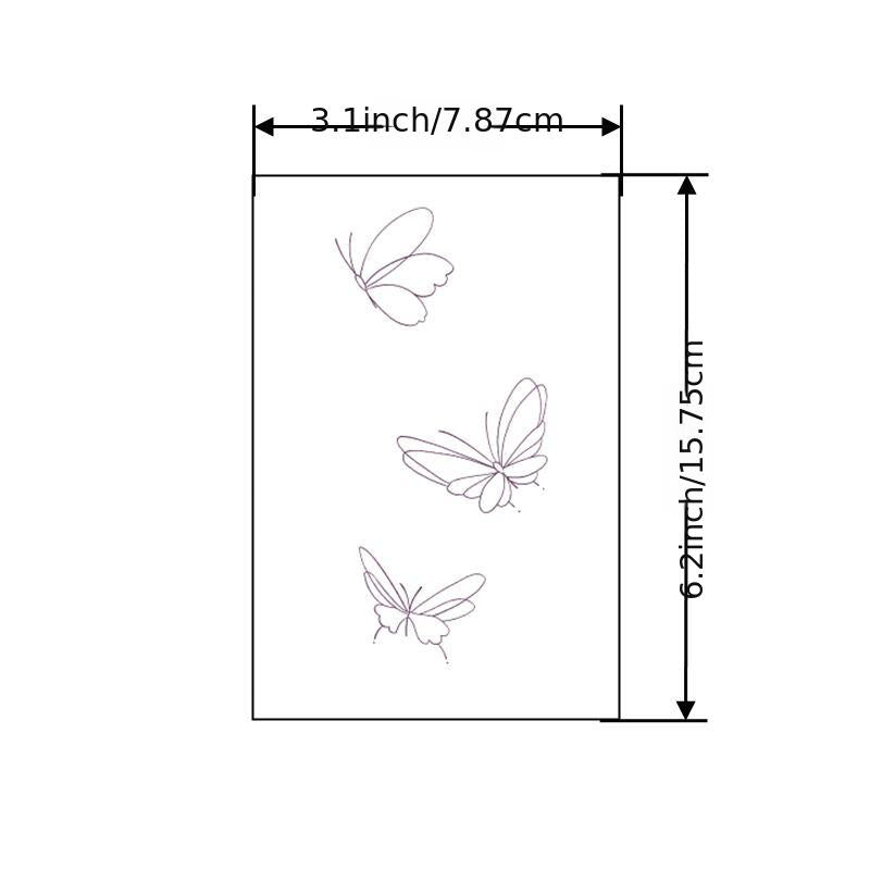 Realistic Butterfly Temporary Tattoos Sheet - 24 Waterproof 3D Designs for Body Art - Usage Demonstration