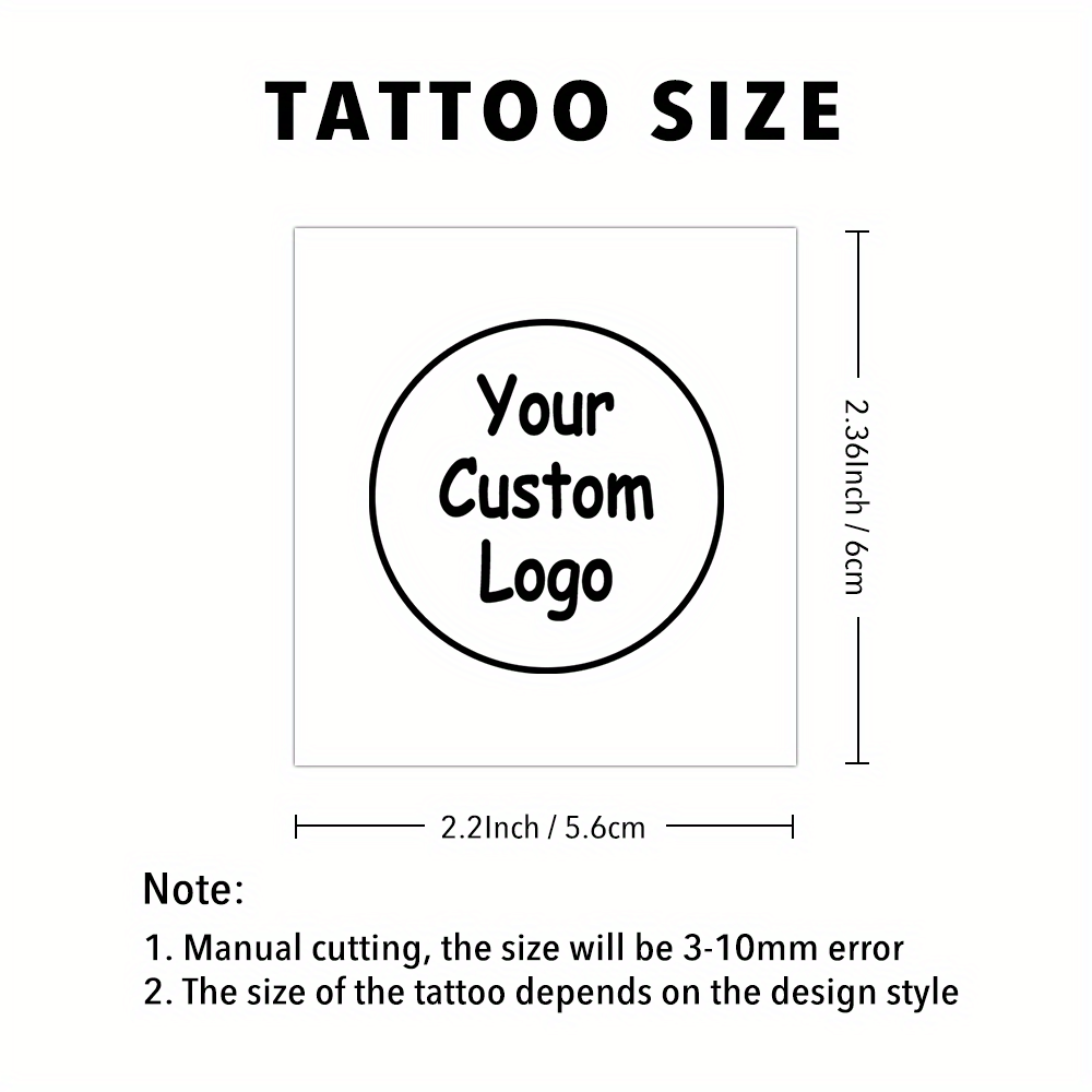 Custom Photo & Logo Temporary Tattoos - Personalized Design Tattoo Stickers for Events & Parties (15pcs) - Image 8