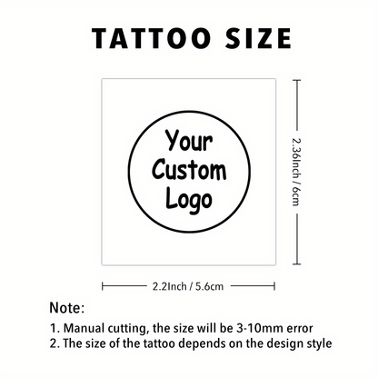 Custom Photo & Logo Temporary Tattoos - Personalized Design Tattoo Stickers for Events & Parties (15pcs) - Image 8