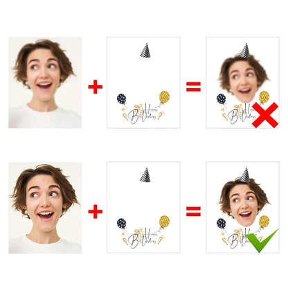 Custom Birthday Temporary Tattoos - Personalized Name Party Hat Design Tattoo Stickers (20pcs) - Image 8