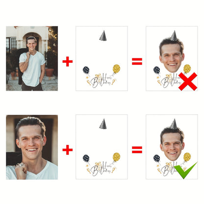 Custom Birthday Temporary Tattoos - Personalized Name Party Hat Design Tattoo Stickers (20pcs) - Image 7