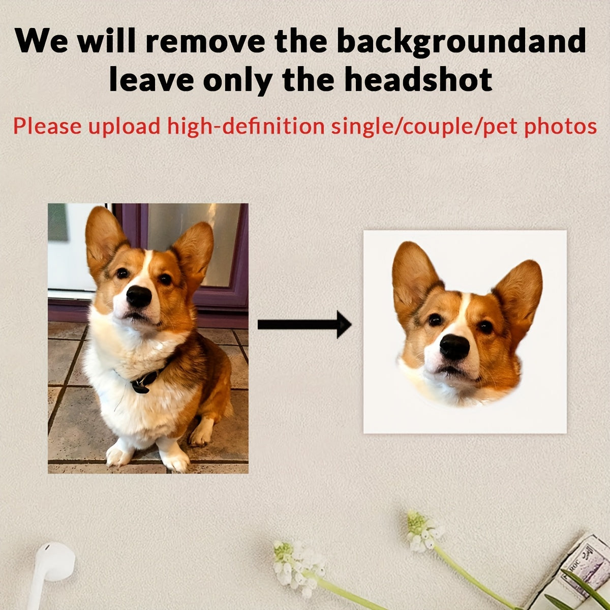 Custom Photo Temporary Tattoos - Personalized Picture Portrait Tattoo Stickers (12-192pcs) - Product Detail View