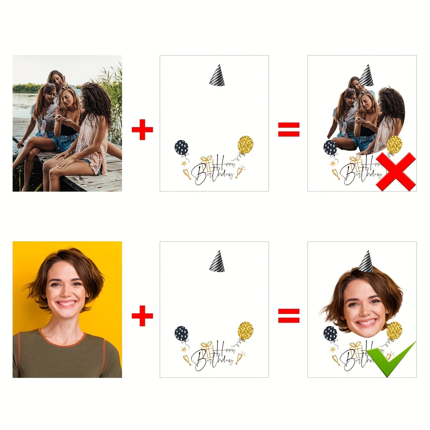 Custom Birthday Temporary Tattoos - Personalized Name Party Hat Design Tattoo Stickers (20pcs) - Image 9