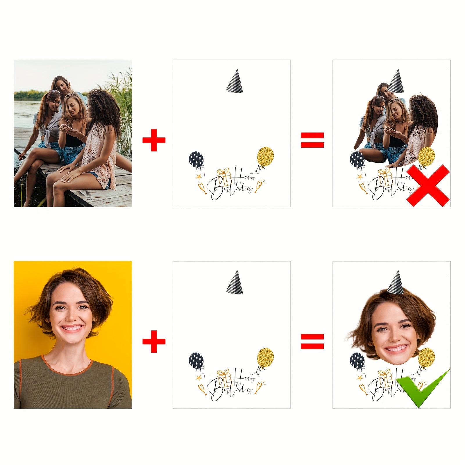 Custom Birthday Temporary Tattoos - Personalized Name Party Hat Design Tattoo Stickers (20pcs) - Image 9