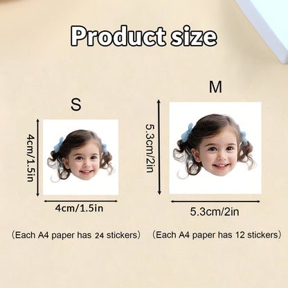 Custom Photo Temporary Tattoos - Personalized Picture Portrait Tattoo Stickers (12-192pcs) - Usage Demonstration